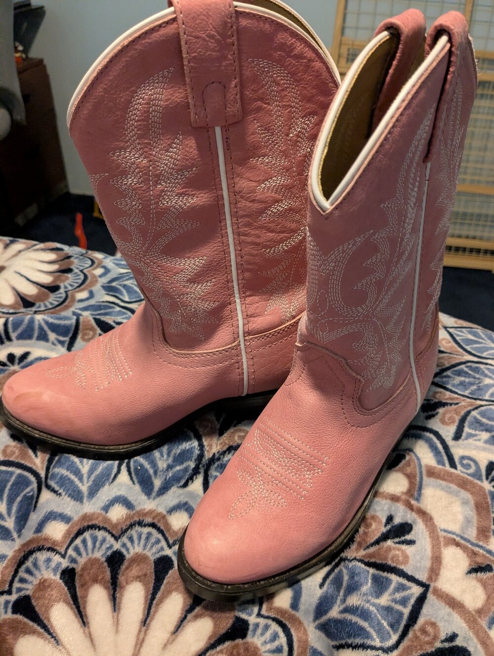 Girls Smoky Mountain Boots Pink Embroidered Western Boots